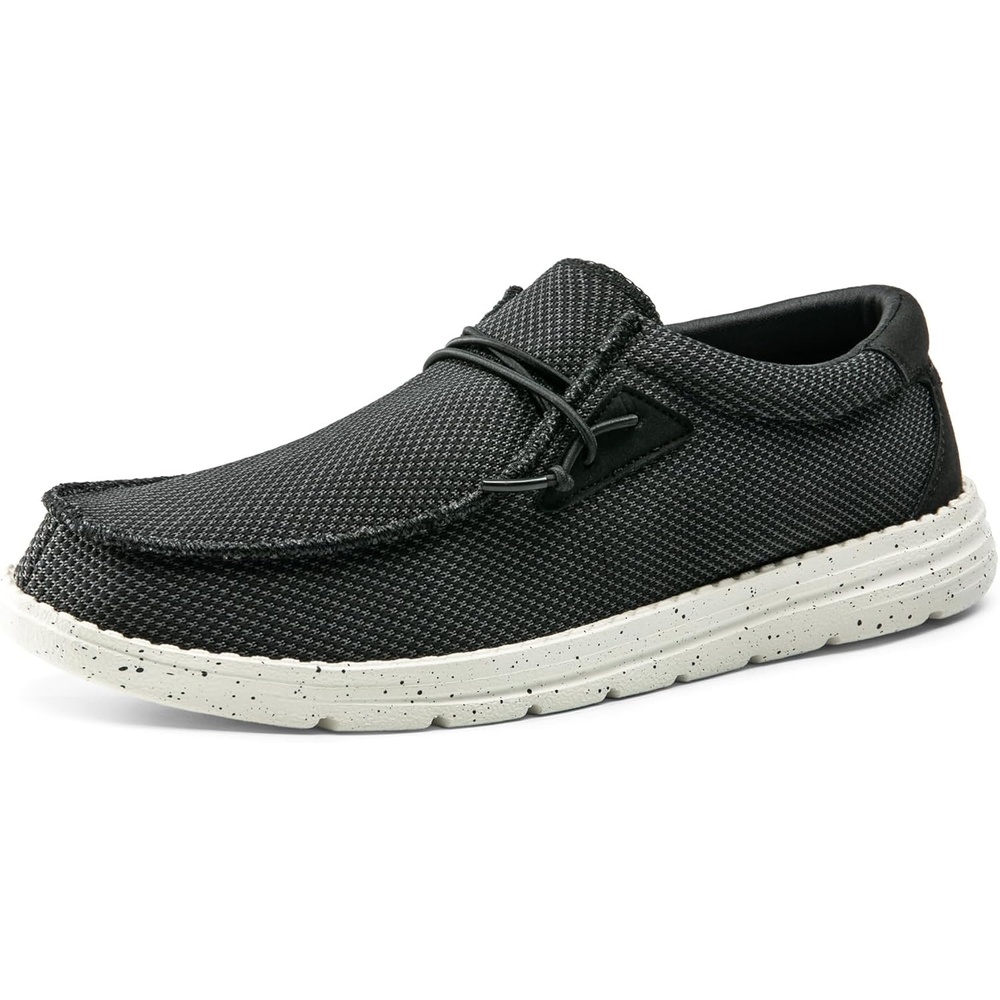 image:imageBruno Marc Mens Casual Slipon Loafers Stretch ShoesBlackWhite