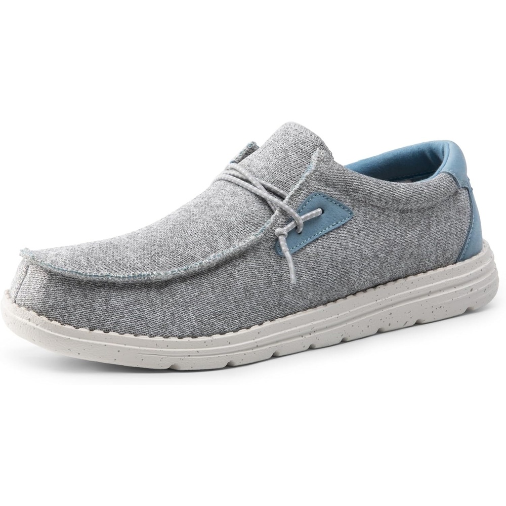 image:imageBruno Marc Mens Casual Slipon Loafers Stretch ShoesGreyBlue