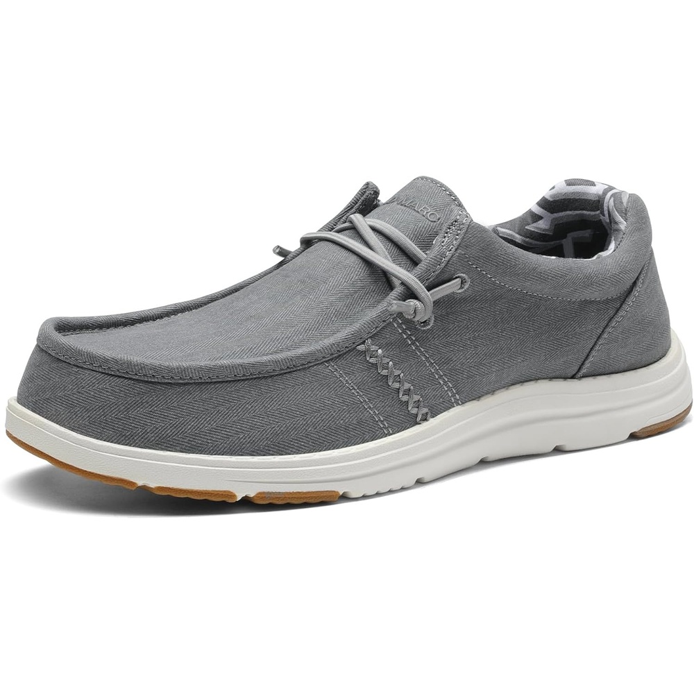 image:imageBruno Marc Mens Casual Slipon Loafers Stretch ShoesGreyarchsupport