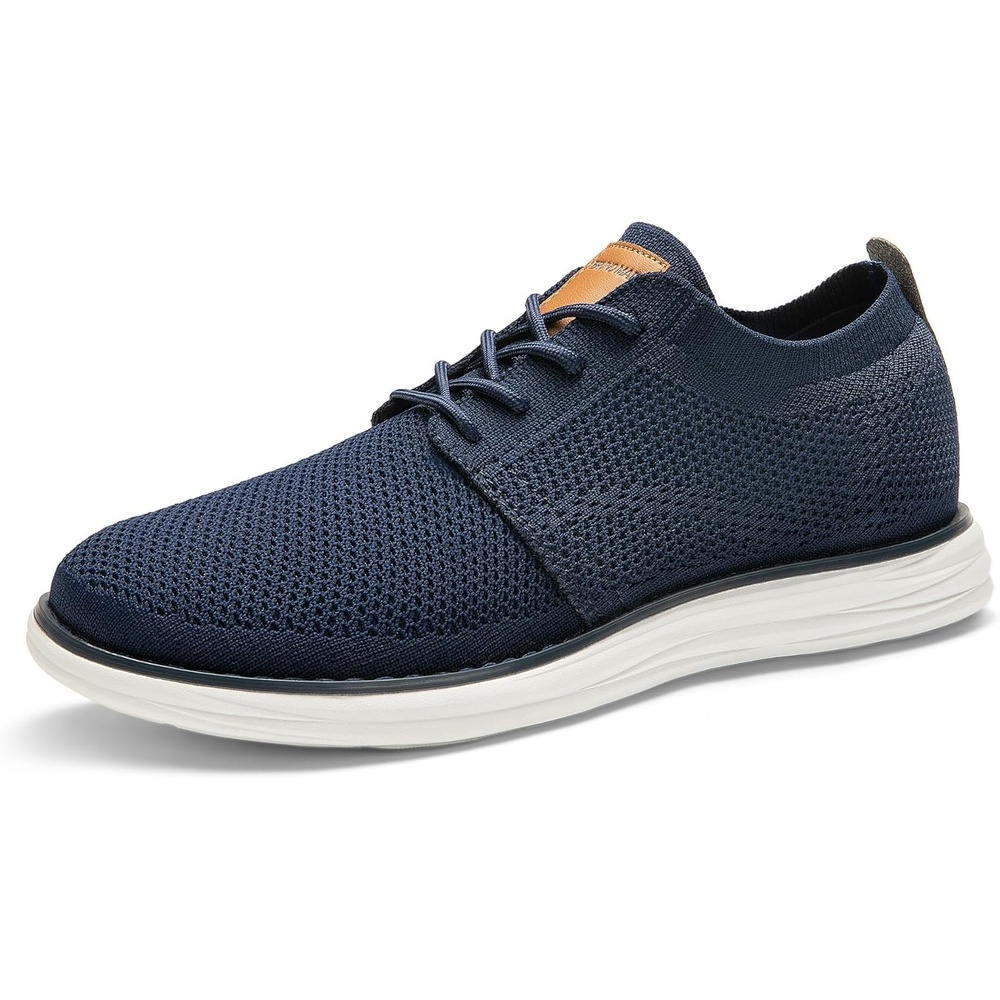 image:imageBruno Marc Mens KnitFlex Breeze Mesh Sneakers Oxfords LaceUp Lightweight Casual Walking ShoesDarkBlue