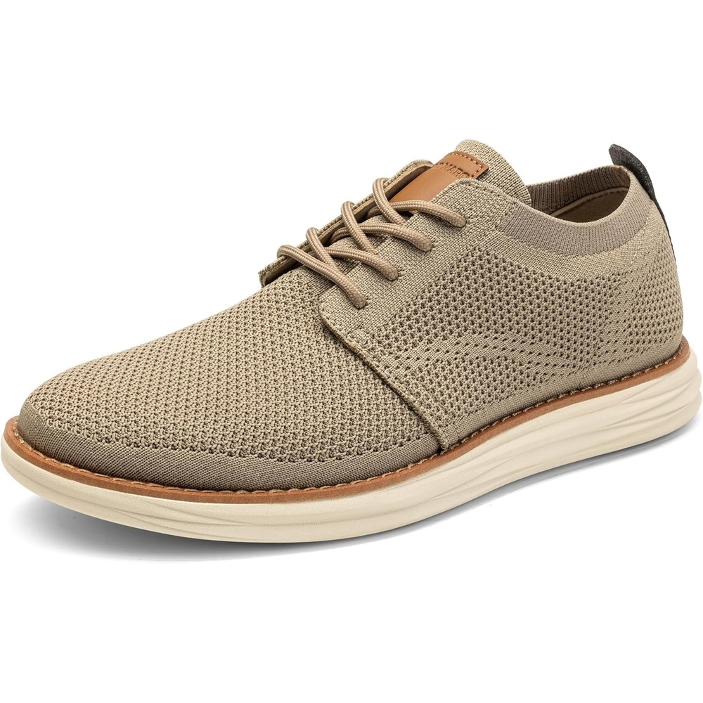 image:imageBruno Marc Mens KnitFlex Breeze Mesh Sneakers Oxfords LaceUp Lightweight Casual Walking ShoesKhaki