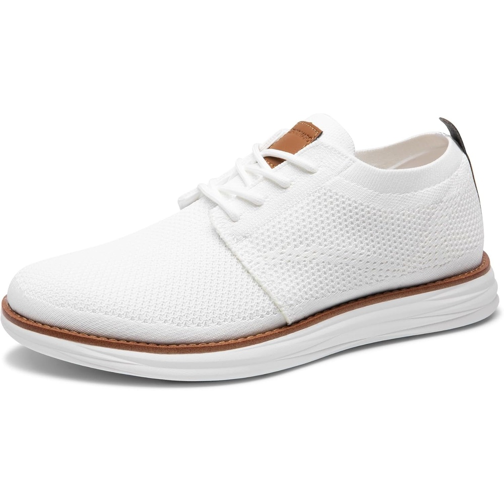 image:imageBruno Marc Mens KnitFlex Breeze Mesh Sneakers Oxfords LaceUp Lightweight Casual Walking ShoesWhite