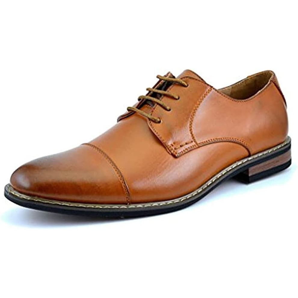 image:imageBruno Marc Moda Italy Prince Mens Classic Modern Oxford Lace Dress ShoesBrown