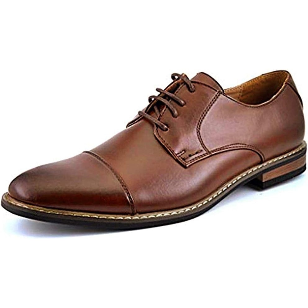 image:imageBruno Marc Moda Italy Prince Mens Classic Modern Oxford Lace Dress ShoesDark Brown