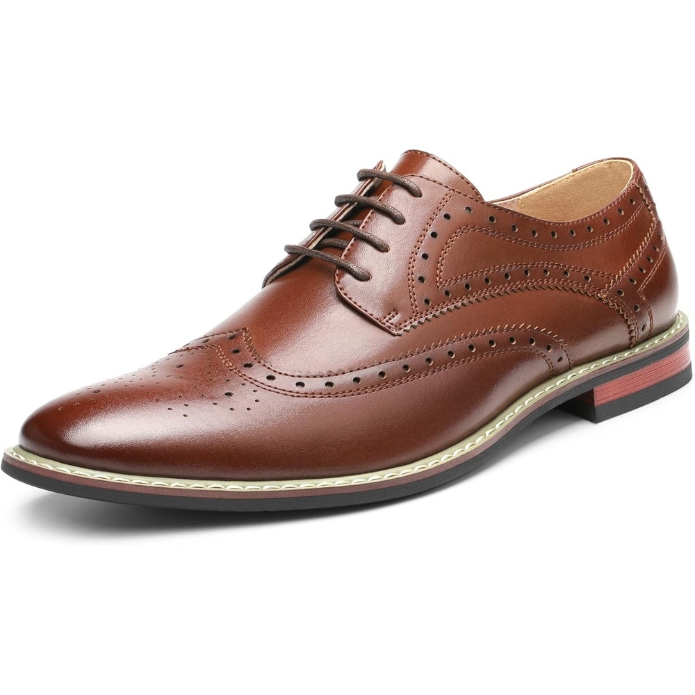 image:imageBruno Marc Moda Italy Prince Mens Classic Modern Oxford Lace Dress ShoesPrince3darkbrown
