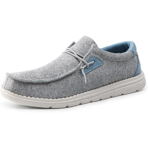 image:imageBruno Marc Mens Casual Slipon Loafers Stretch ShoesGreyBlue