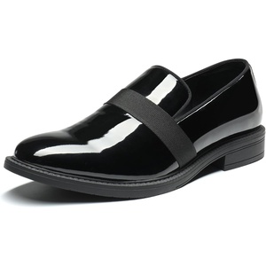 image:imageBruno Marc Mens Dress Tuxedo Shoe Slipon Classic Patent Leather LoafersBright Black