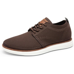image:imageBruno Marc Mens KnitFlex Breeze Mesh Sneakers Oxfords LaceUp Lightweight Casual Walking ShoesBrown