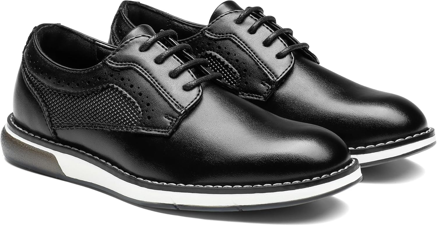 image:imageBruno Marc Boys Casual Dress Oxford Comfort Uniform Formal Sneaker ShoesBlack