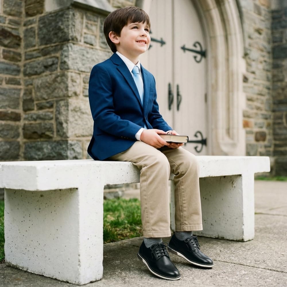 image:imageBruno Marc Boys Casual Dress Oxford Comfort Uniform Formal Sneaker ShoesBlack