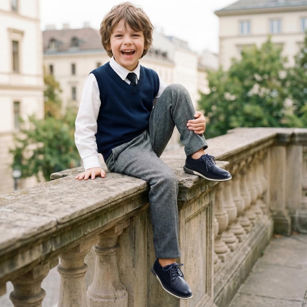 image:imageBruno Marc Boys Casual Dress Oxford Comfort Uniform Formal Sneaker ShoesBlue