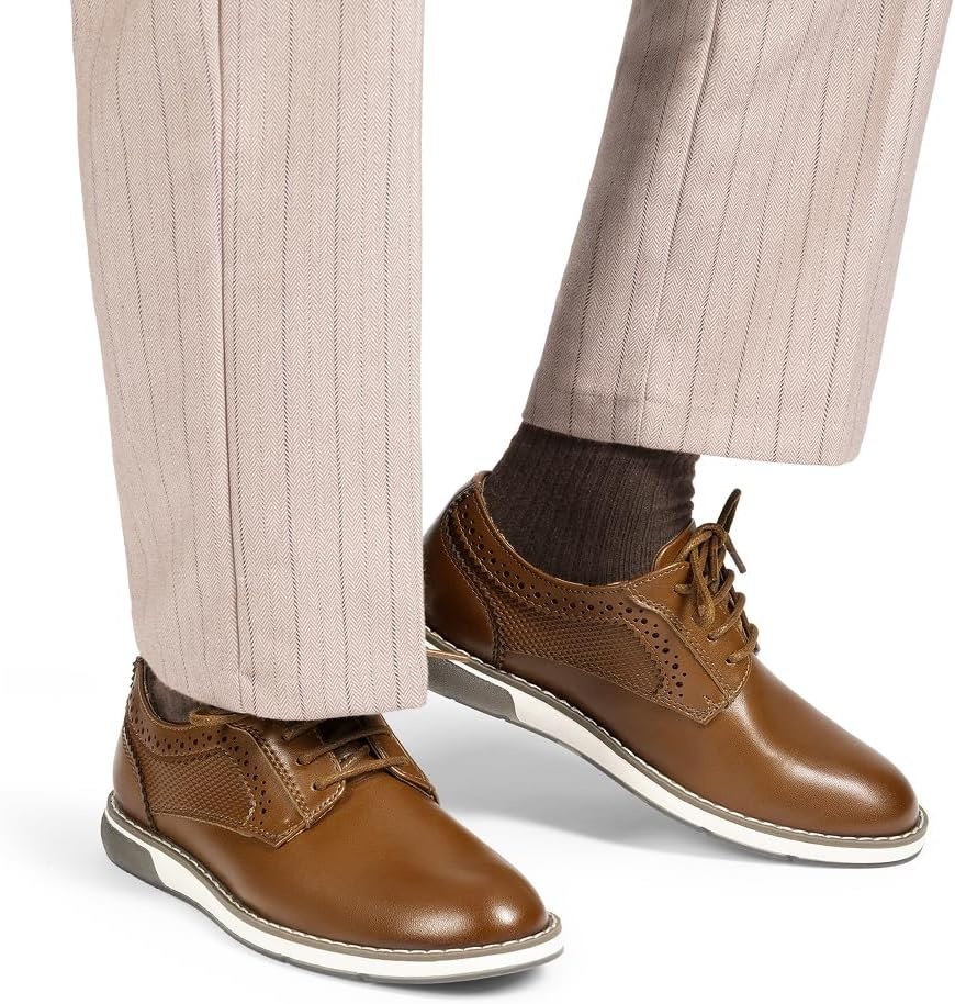 image:imageBruno Marc Boys Casual Dress Oxford Comfort Uniform Formal Sneaker ShoesBrown