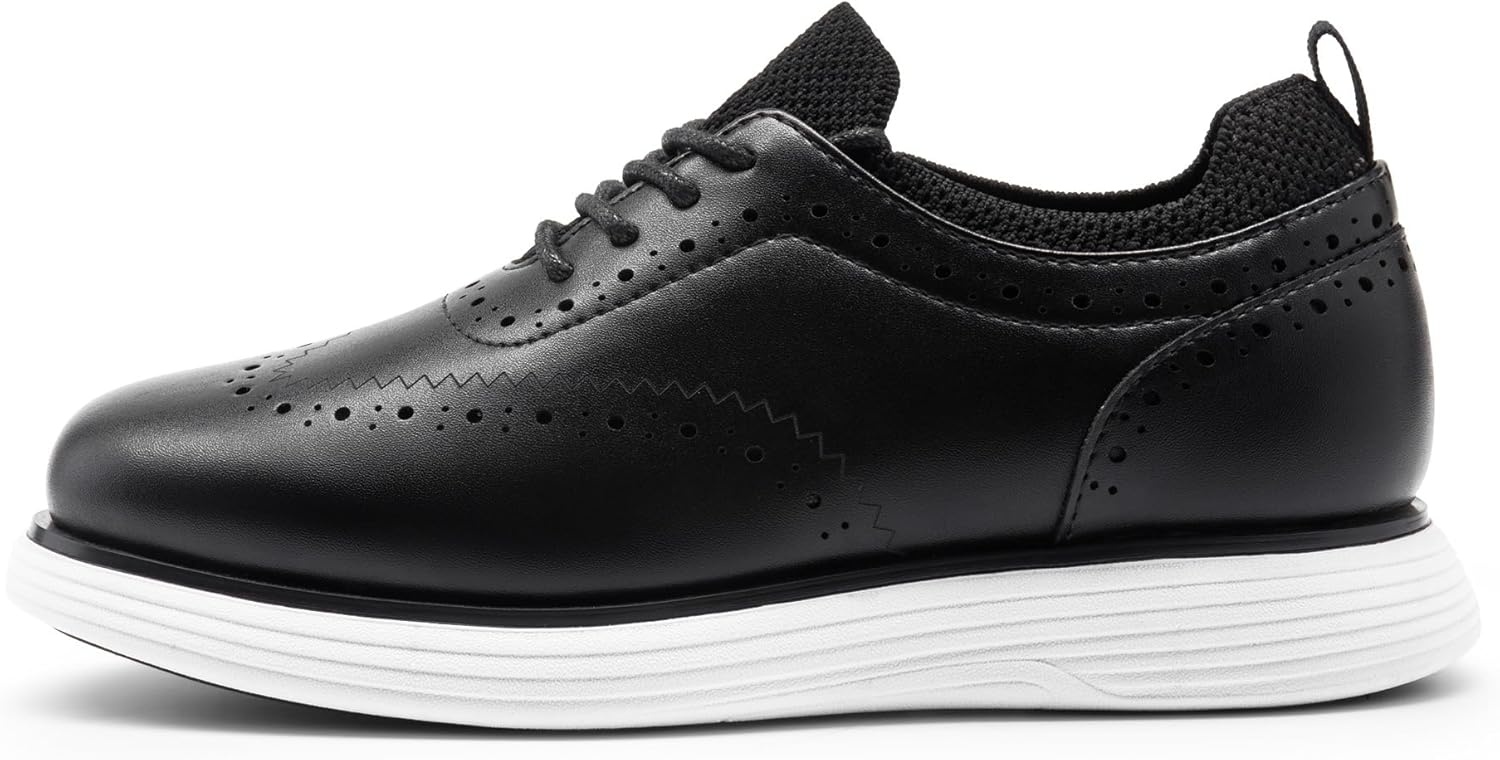 image:imageBruno Marc Boys MaxFlex Dress Sneakers Oxfords Casual Wingtip Brogue ShoesBlack