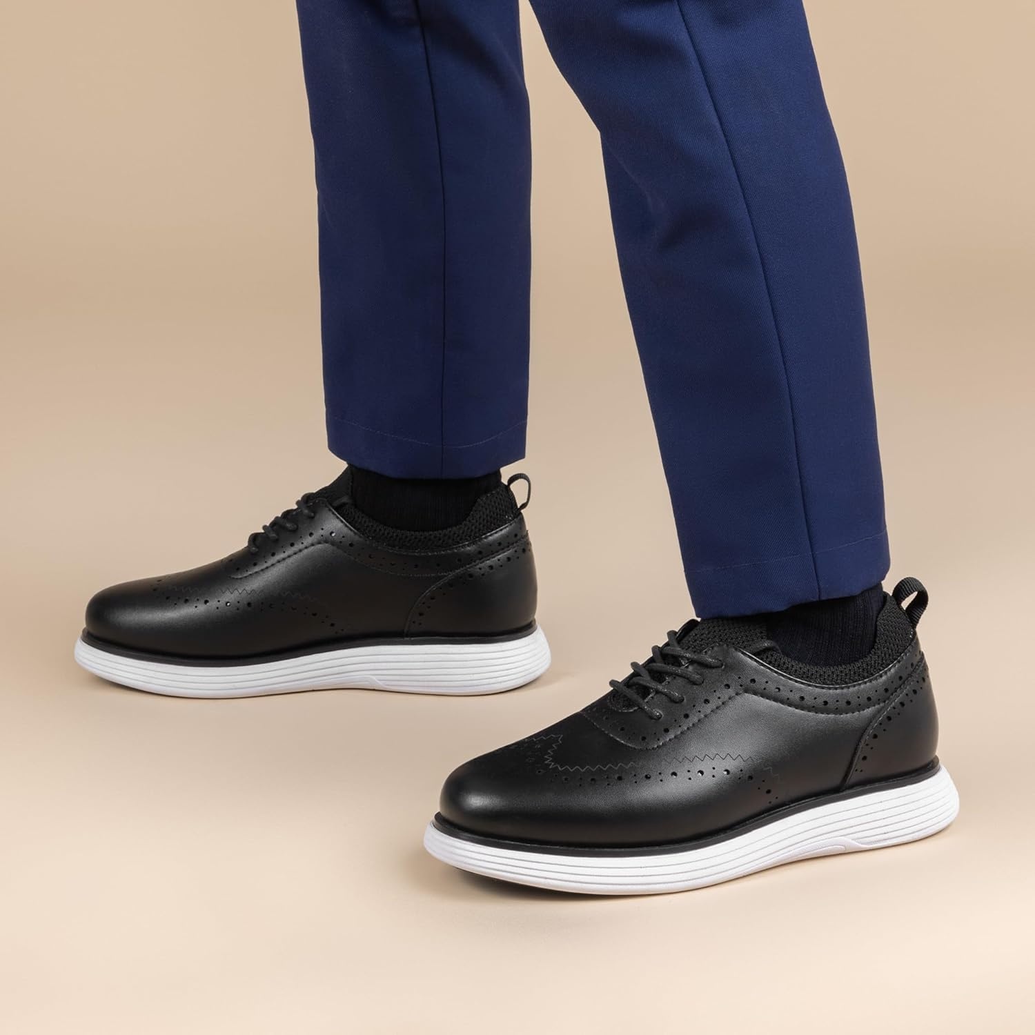 image:imageBruno Marc Boys MaxFlex Dress Sneakers Oxfords Casual Wingtip Brogue ShoesBlack