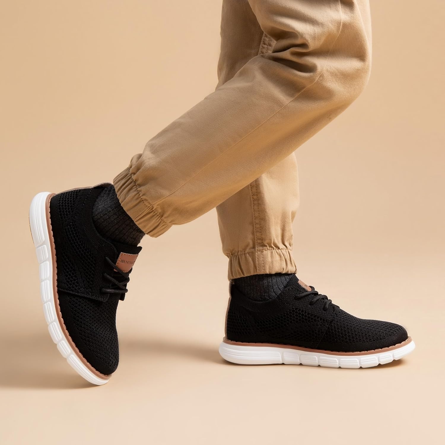 image:imageBruno Marc Boys Mesh Sneakers Oxfords Casual Dress LaceUp Lightweight Walking ShoesBlack