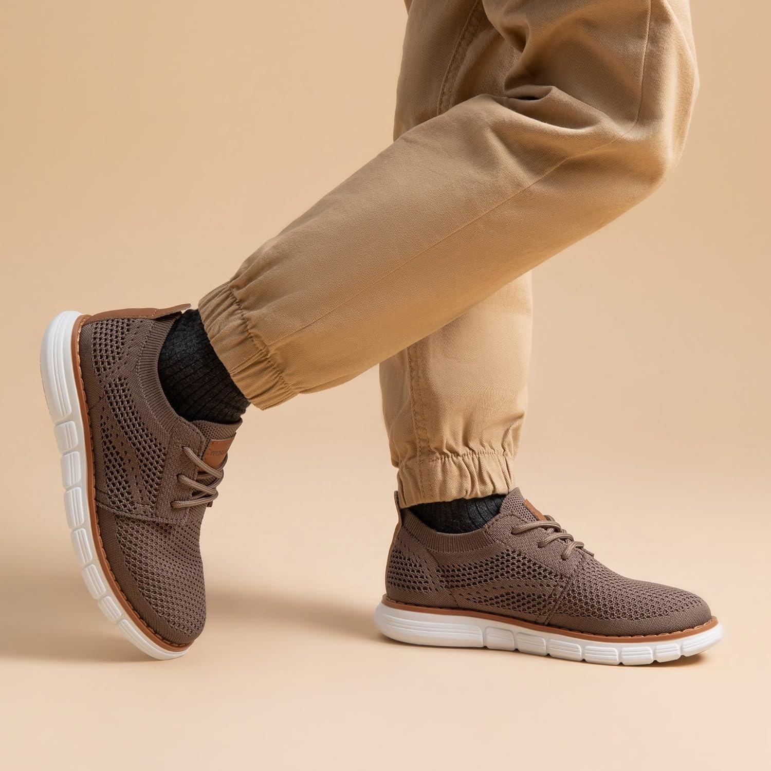 image:imageBruno Marc Boys Mesh Sneakers Oxfords Casual Dress LaceUp Lightweight Walking ShoesBrown