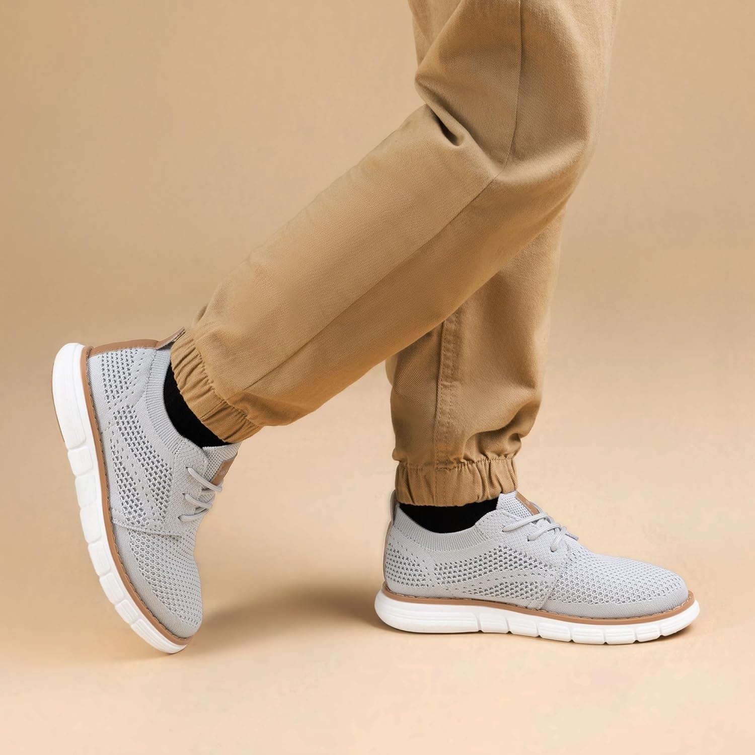 image:imageBruno Marc Boys Mesh Sneakers Oxfords Casual Dress LaceUp Lightweight Walking ShoesGrey