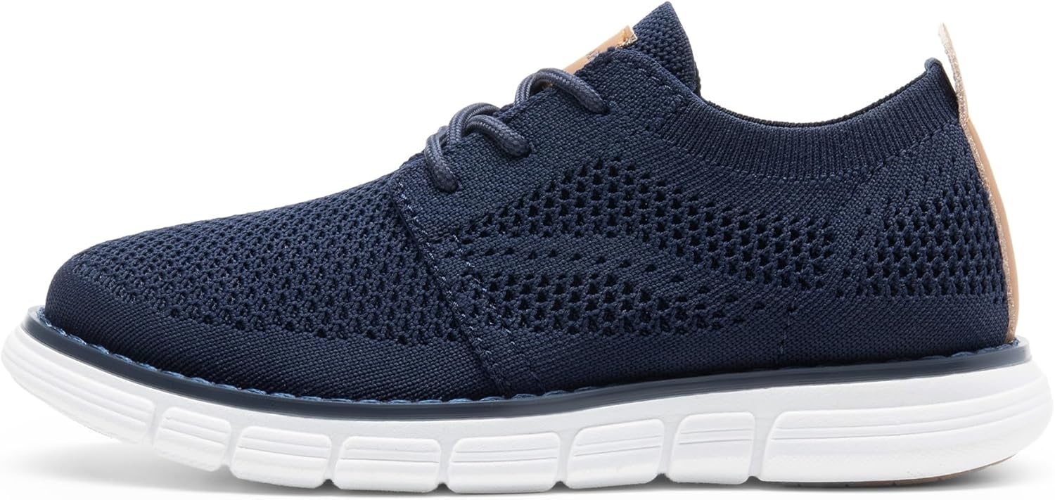 image:imageBruno Marc Boys Mesh Sneakers Oxfords Casual Dress LaceUp Lightweight Walking ShoesNavy