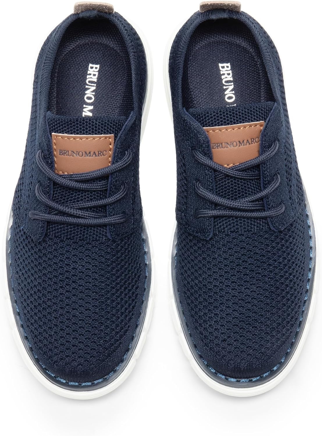 image:imageBruno Marc Boys Mesh Sneakers Oxfords Casual Dress LaceUp Lightweight Walking ShoesNavy