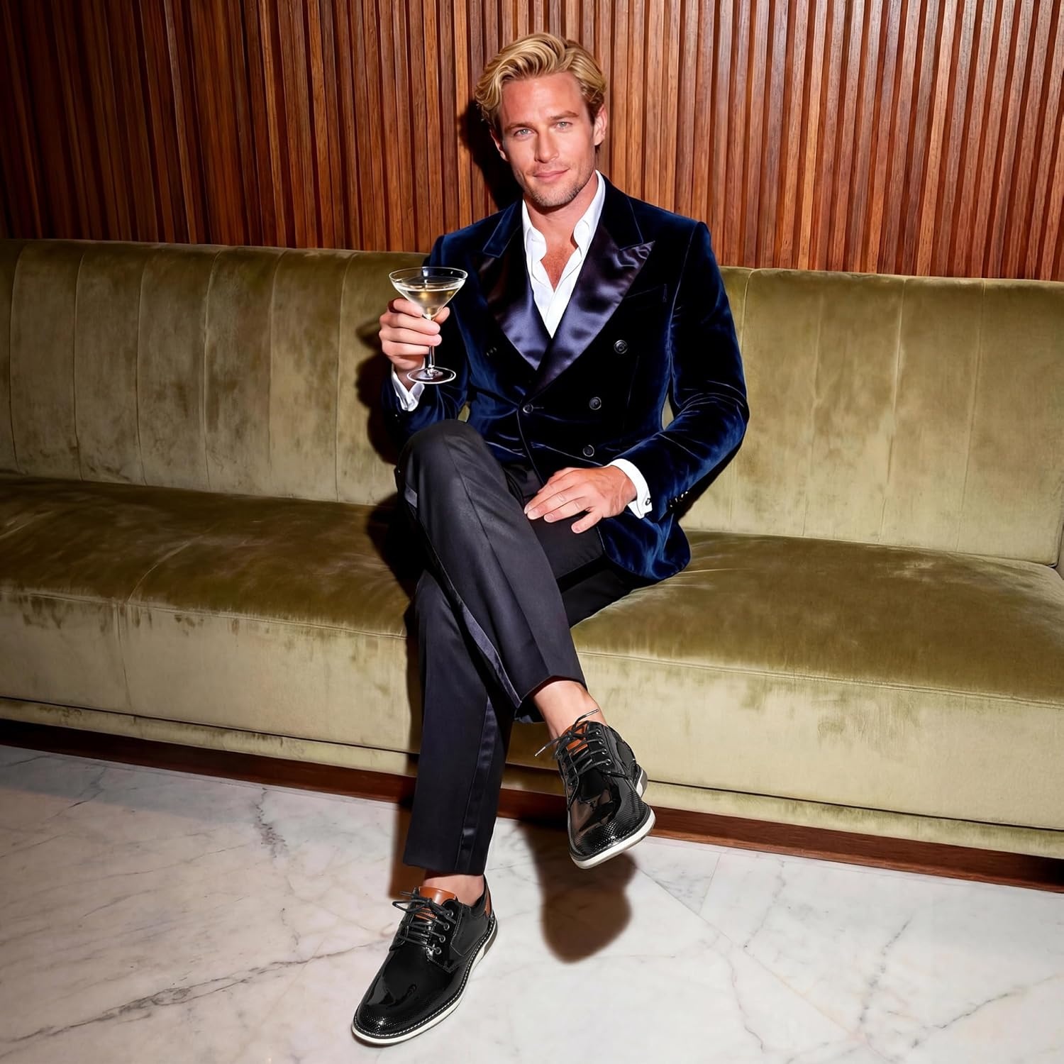 image:imageBruno Marc Mens Casual Dress Oxfords Shoes Business Formal Derby SneakersBlackpat