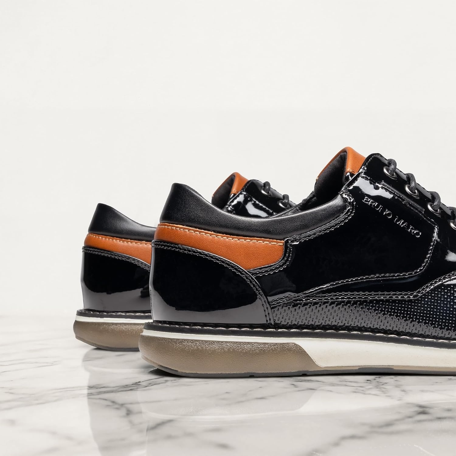 image:imageBruno Marc Mens Casual Dress Oxfords Shoes Business Formal Derby SneakersBlackpat