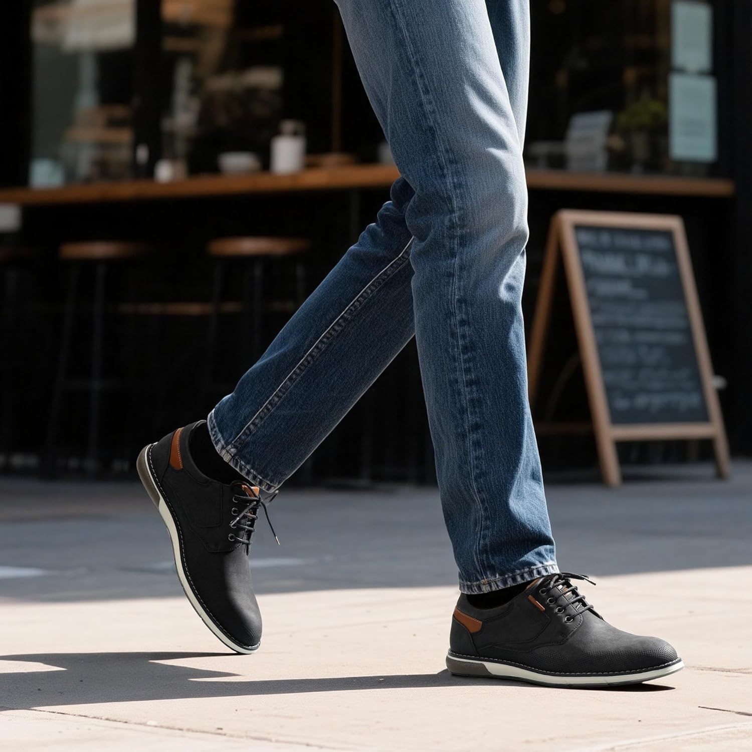 image:imageBruno Marc Mens Casual Dress Oxfords Shoes Business Formal Derby SneakersBlackwaxy