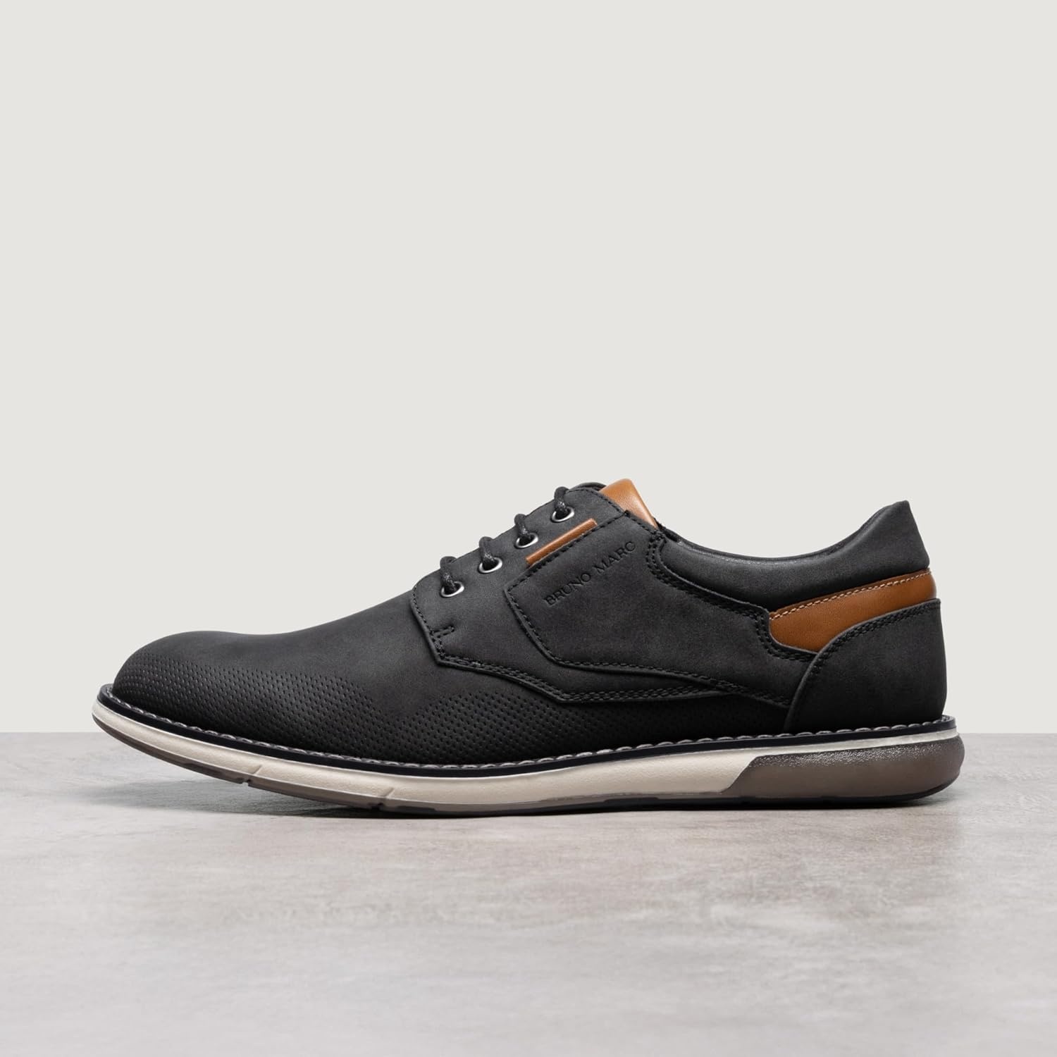 image:imageBruno Marc Mens Casual Dress Oxfords Shoes Business Formal Derby SneakersBlackwaxy