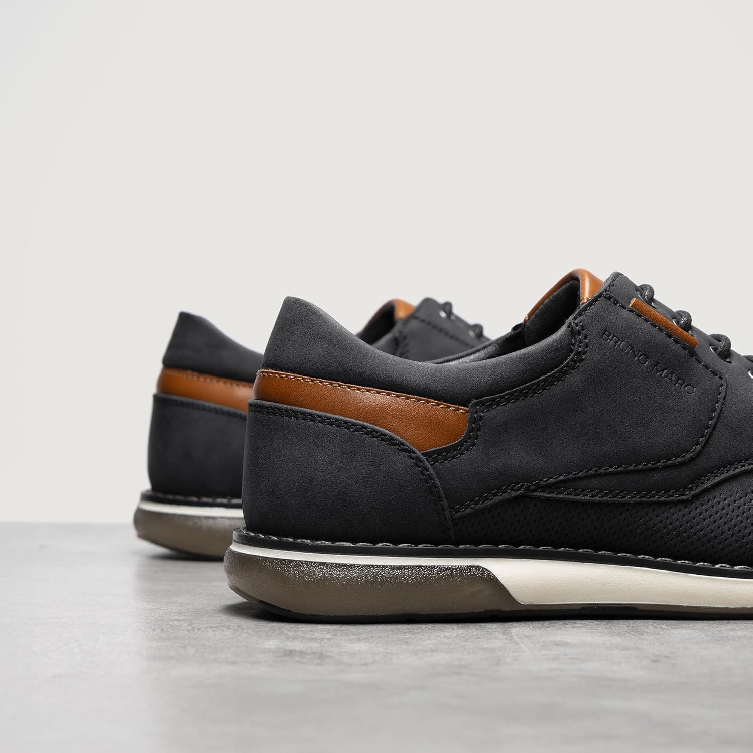 image:imageBruno Marc Mens Casual Dress Oxfords Shoes Business Formal Derby SneakersBlackwaxy