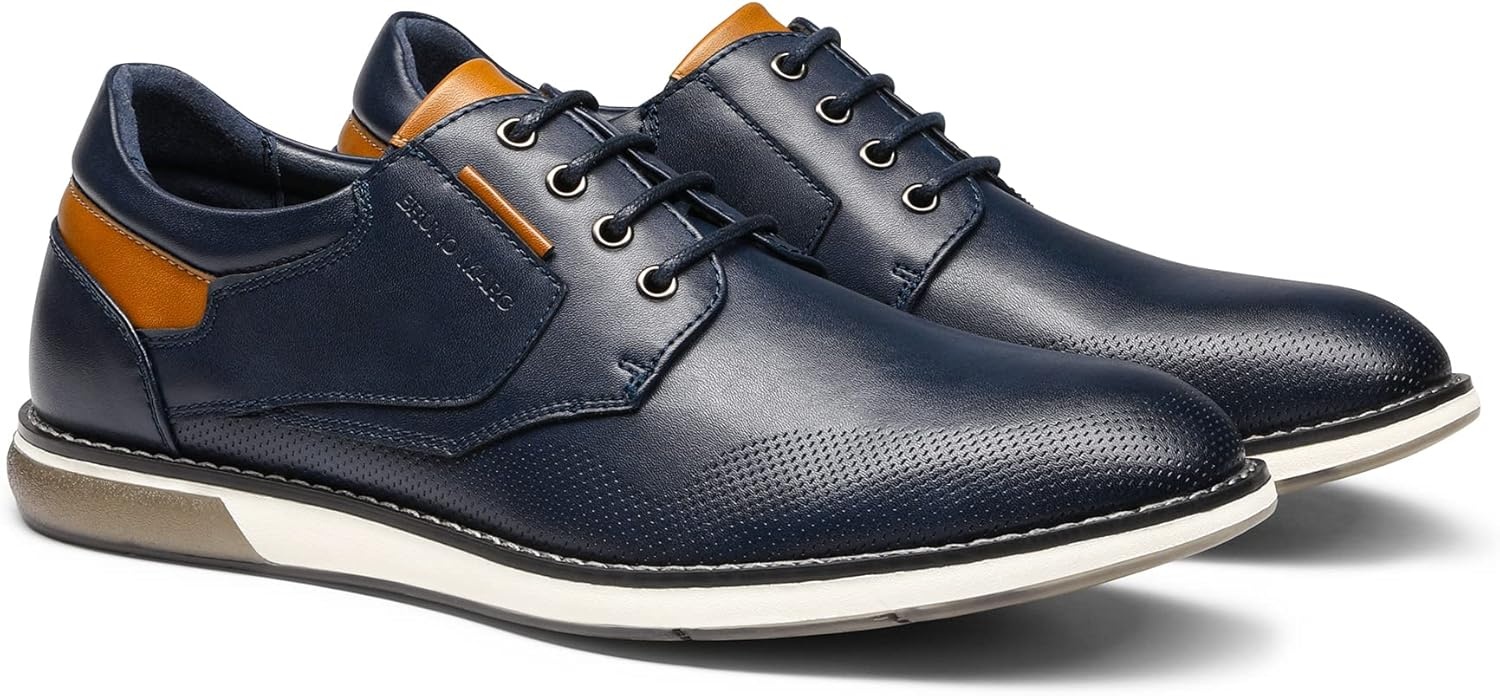 image:imageBruno Marc Mens Casual Dress Oxfords Shoes Business Formal Derby SneakersBlue
