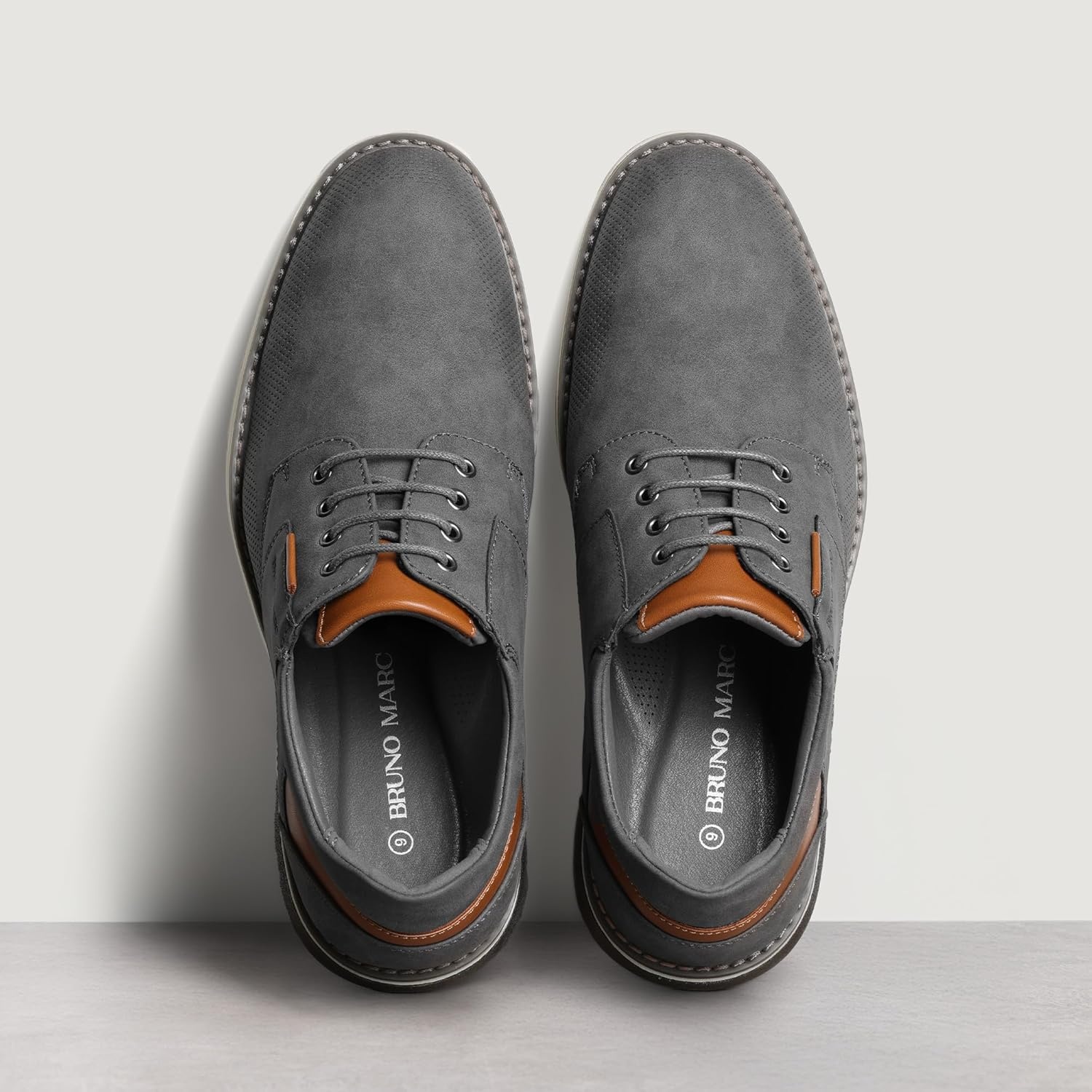 image:imageBruno Marc Mens Casual Dress Oxfords Shoes Business Formal Derby SneakersGreywaxy