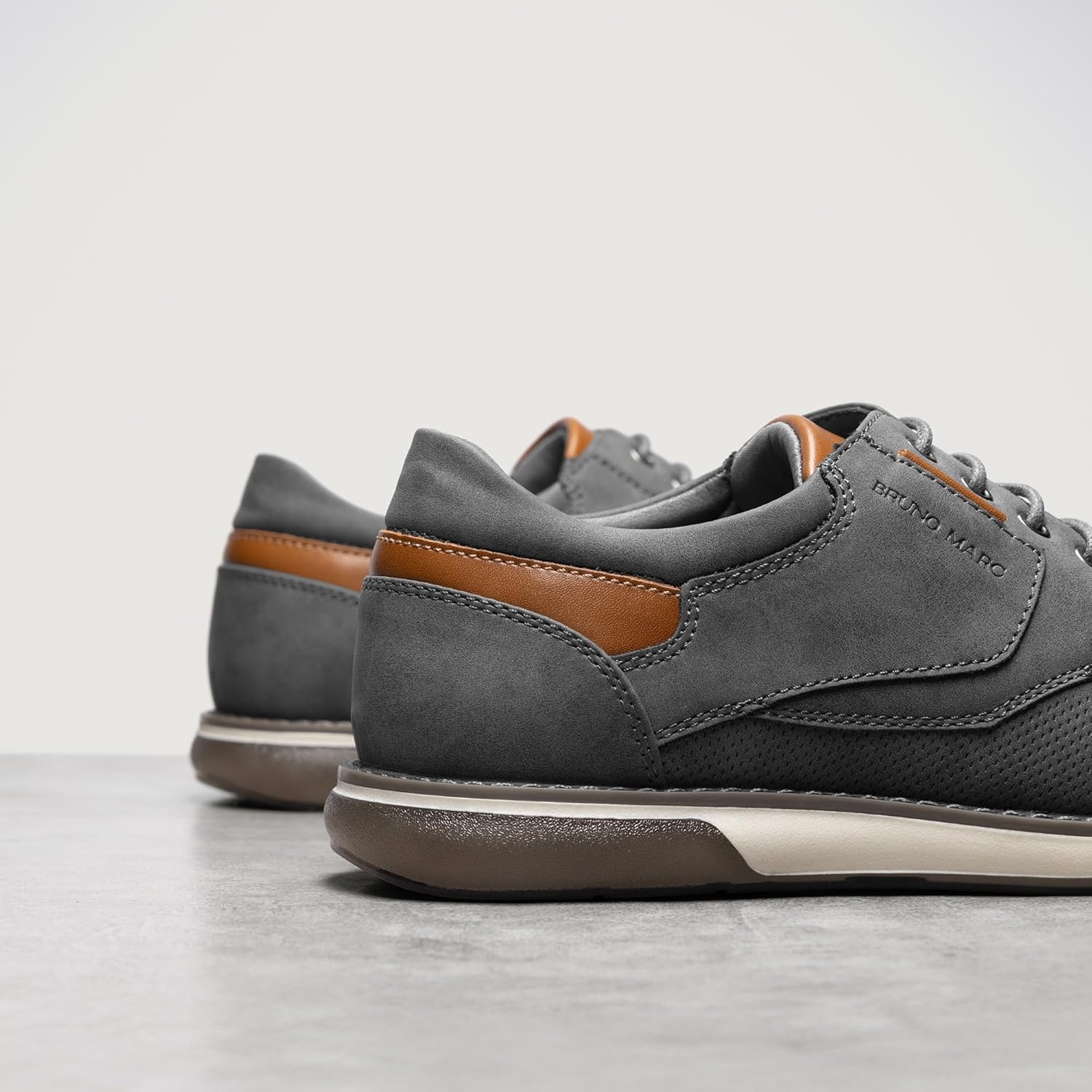 image:imageBruno Marc Mens Casual Dress Oxfords Shoes Business Formal Derby SneakersGreywaxy