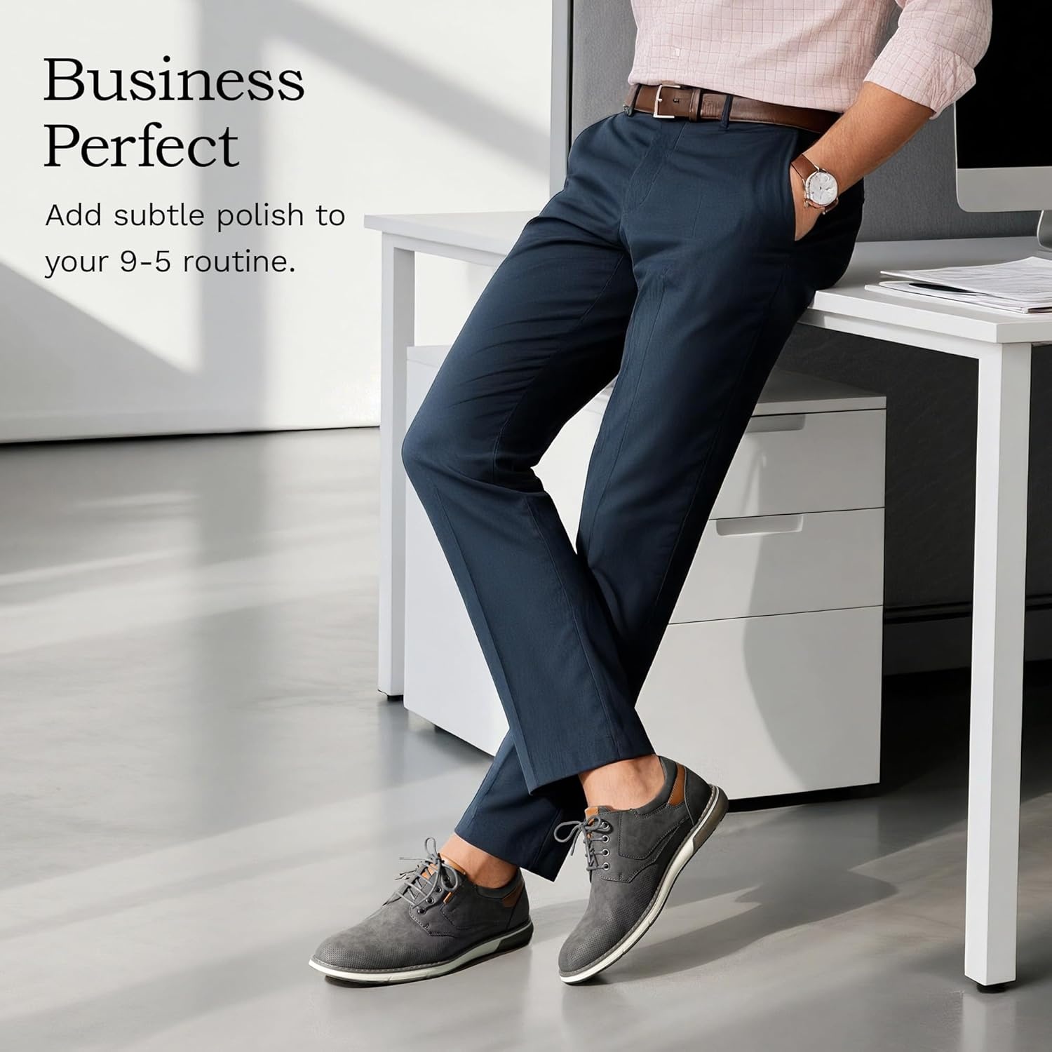 image:imageBruno Marc Mens Casual Dress Oxfords Shoes Business Formal Derby SneakersGreywaxy