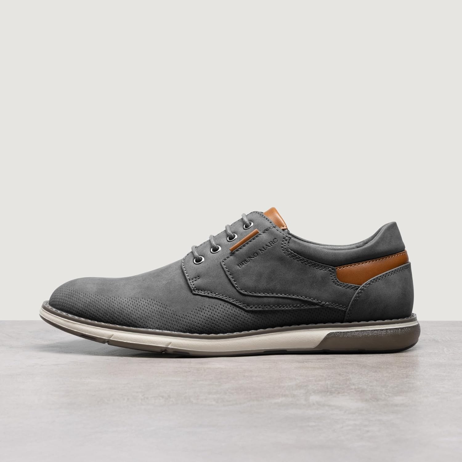 image:imageBruno Marc Mens Casual Dress Oxfords Shoes Business Formal Derby SneakersGreywaxy