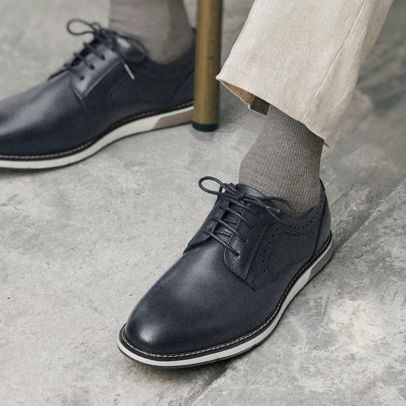 image:imageBruno Marc Mens Casual Dress Sneaker Shoes Business Formal Derby Plain Toe Oxfords Crossflex GentEdgeBlue