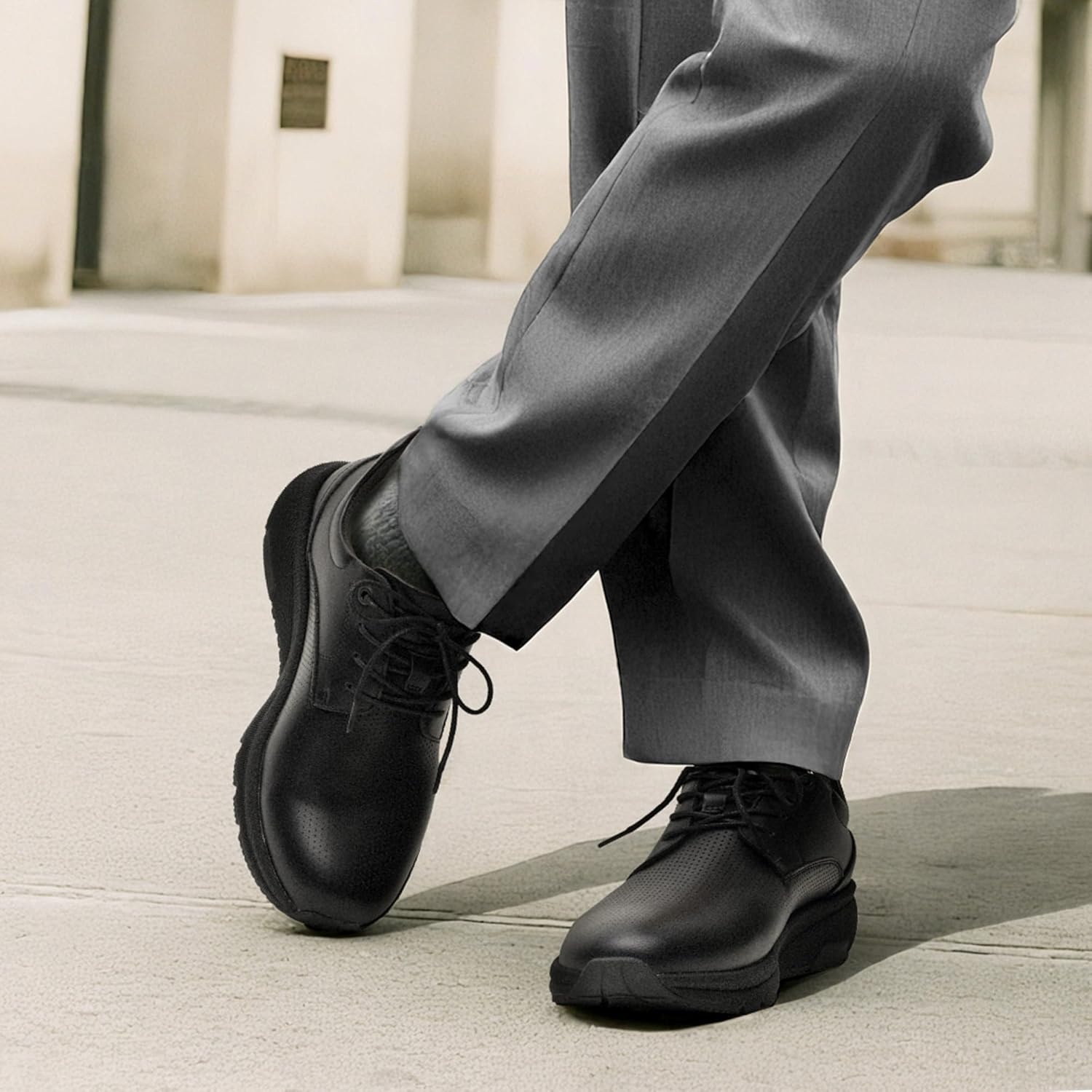 image:imageBruno Marc Mens Casual Dress Sneakers Shoes AllDay Comfort Cushioning Walking Breathable Lightweight Oxfords MaxFlex ActiveMetroAll Black