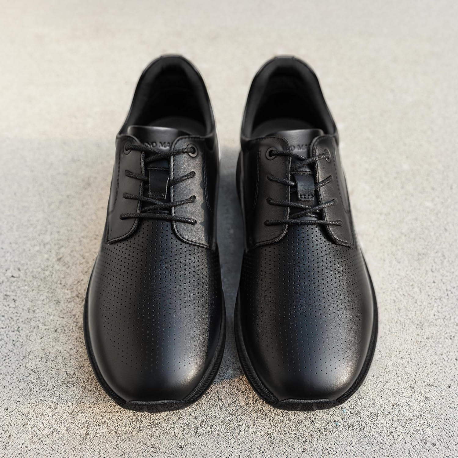 image:imageBruno Marc Mens Casual Dress Sneakers Shoes AllDay Comfort Cushioning Walking Breathable Lightweight Oxfords MaxFlex ActiveMetroAll Black