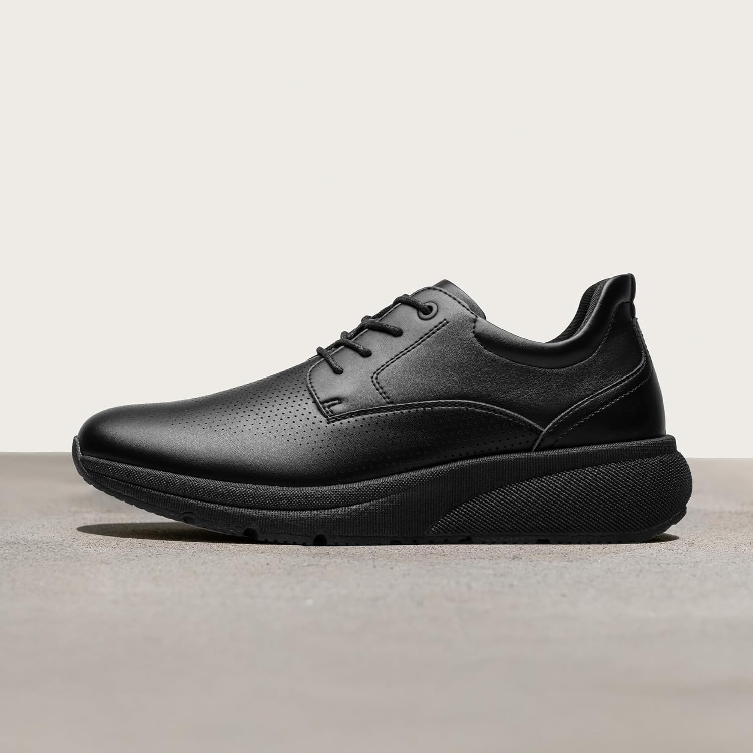 image:imageBruno Marc Mens Casual Dress Sneakers Shoes AllDay Comfort Cushioning Walking Breathable Lightweight Oxfords MaxFlex ActiveMetroAll Black