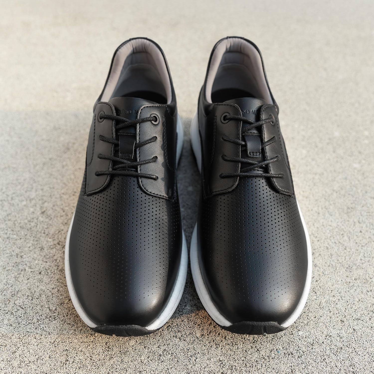 image:imageBruno Marc Mens Casual Dress Sneakers Shoes AllDay Comfort Cushioning Walking Breathable Lightweight Oxfords MaxFlex ActiveMetroBlack