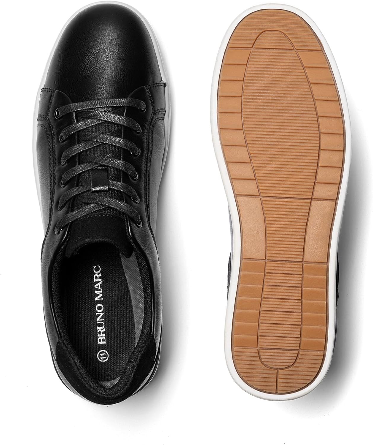 image:imageBruno Marc Mens Casual Dress Sneakers Skate ShoesBlack