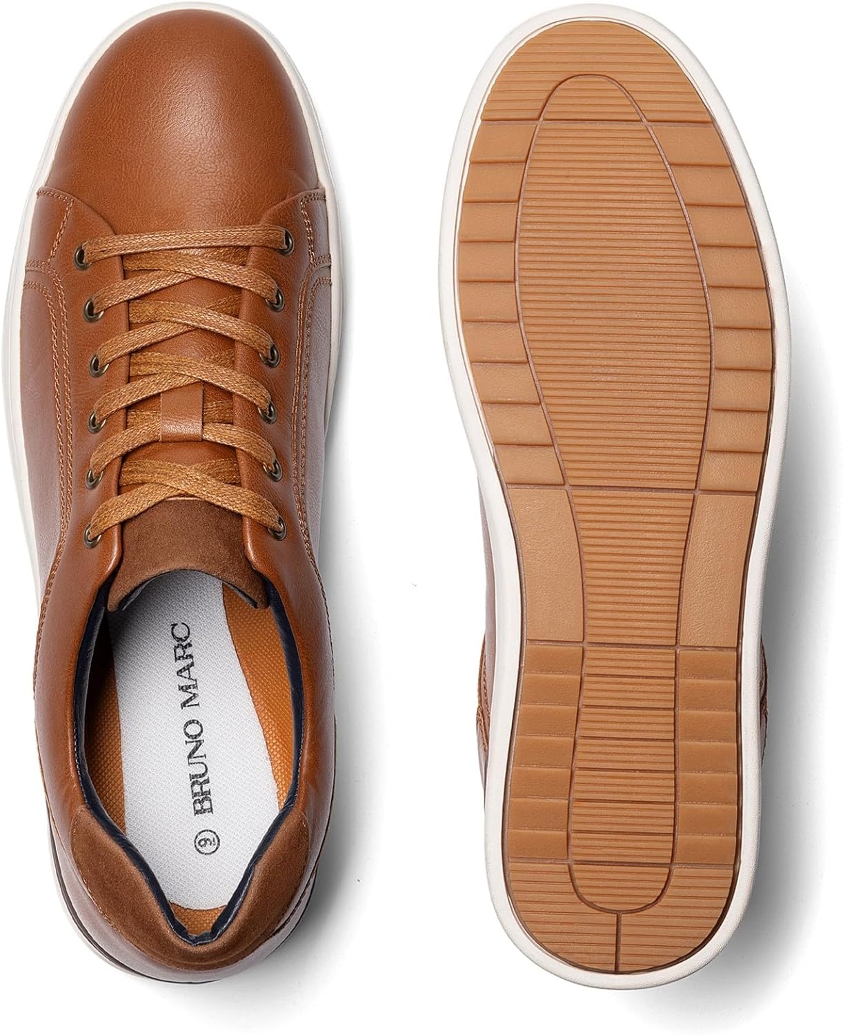image:imageBruno Marc Mens Casual Dress Sneakers Skate ShoesBrown