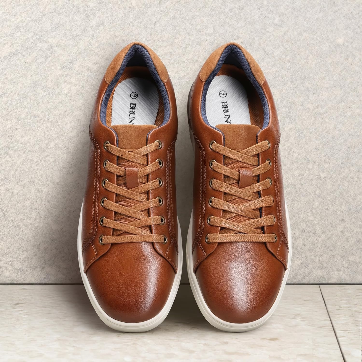 image:imageBruno Marc Mens Casual Dress Sneakers Skate ShoesBrownburnished