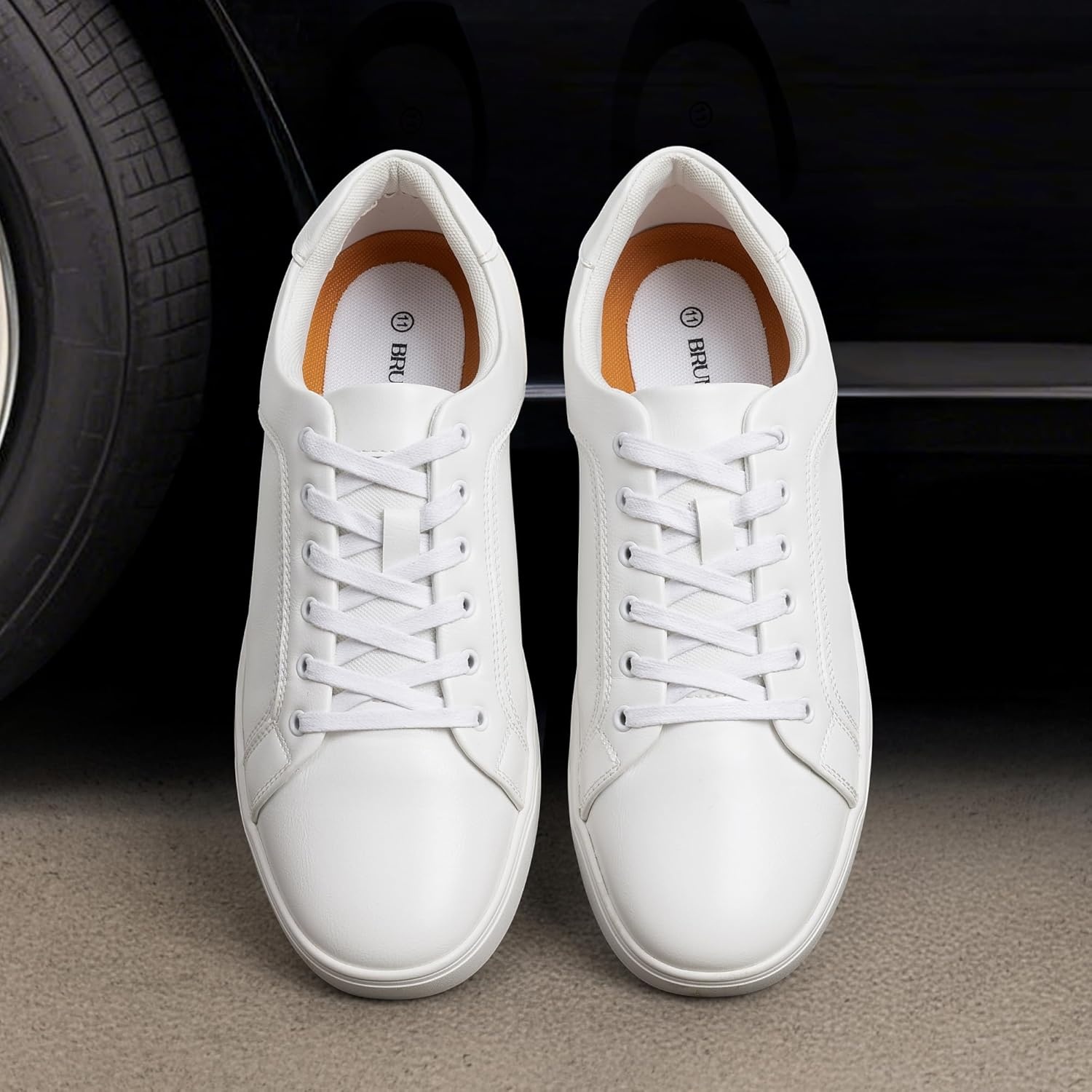 image:imageBruno Marc Mens Casual Dress Sneakers Skate ShoesWhite