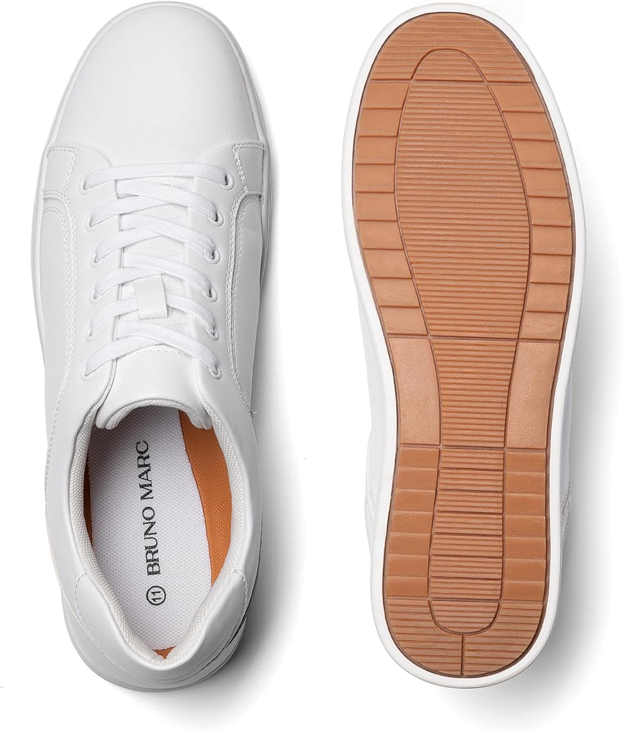 image:imageBruno Marc Mens Casual Dress Sneakers Skate ShoesWhite