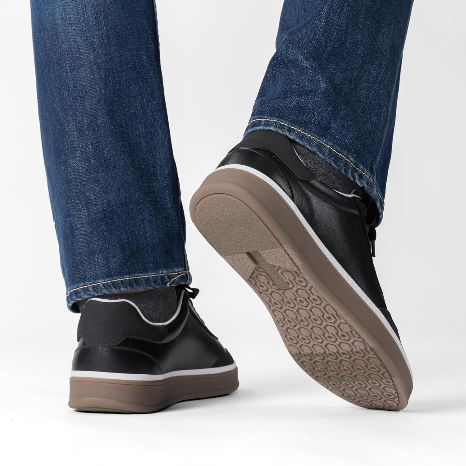 image:imageBruno Marc Mens Casual Sneakers Comfortable Casual Dress Shoes Business Casual Shoes for Men Fashion SneakersBlack