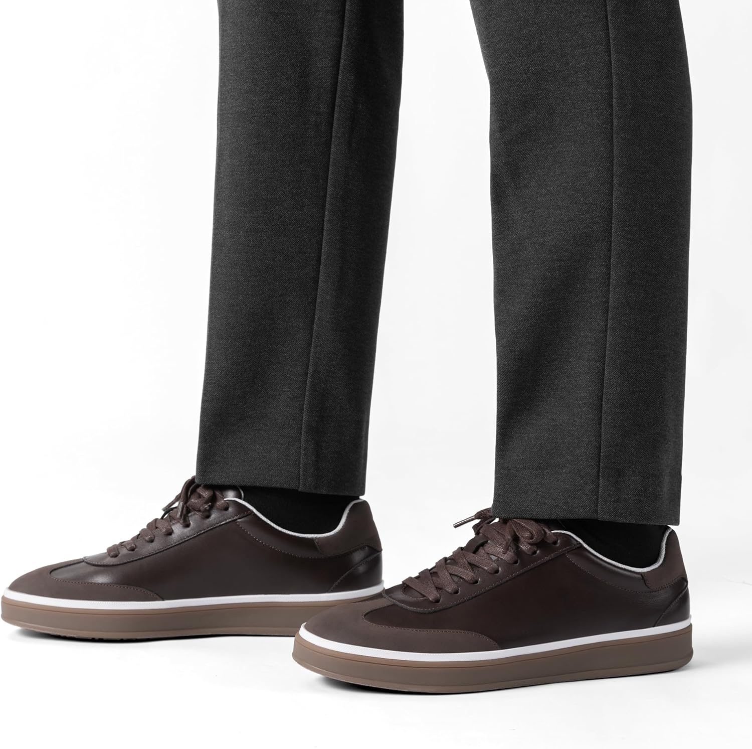 image:imageBruno Marc Mens Casual Sneakers Comfortable Casual Dress Shoes Business Casual Shoes for Men Fashion SneakersDark Brown