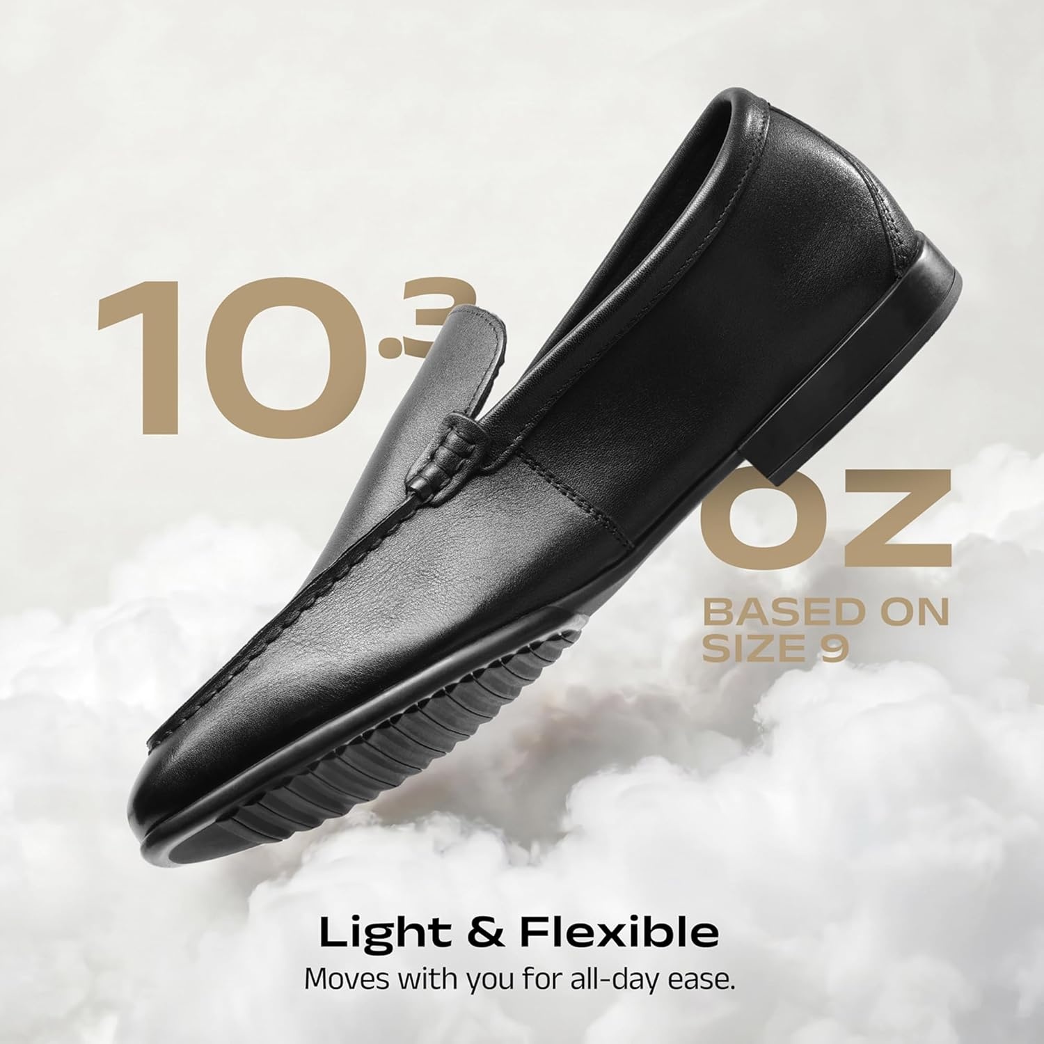 image:imageBruno Marc Mens Classic Loafers Leather Suede Dress Shoes Comfort Lightweight Slipon ShoesBlack