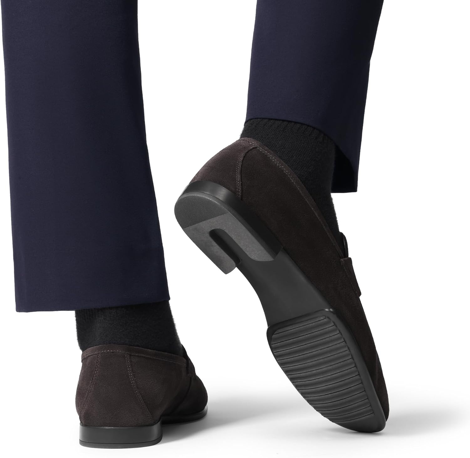 image:imageBruno Marc Mens Classic Penny Loafers Leather Suede Dress Shoes Comfort Lightweight Slipon Shoe Solace ReserveCoffee