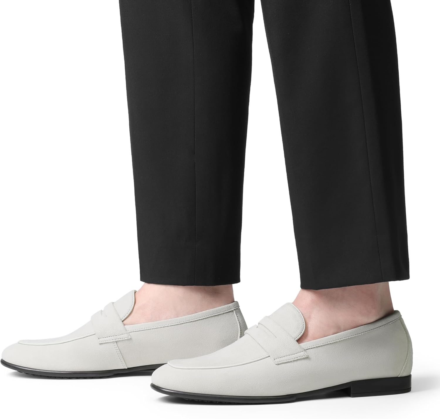 image:imageBruno Marc Mens Classic Penny Loafers Leather Suede Dress Shoes Comfort Lightweight Slipon Shoe Solace ReserveSand