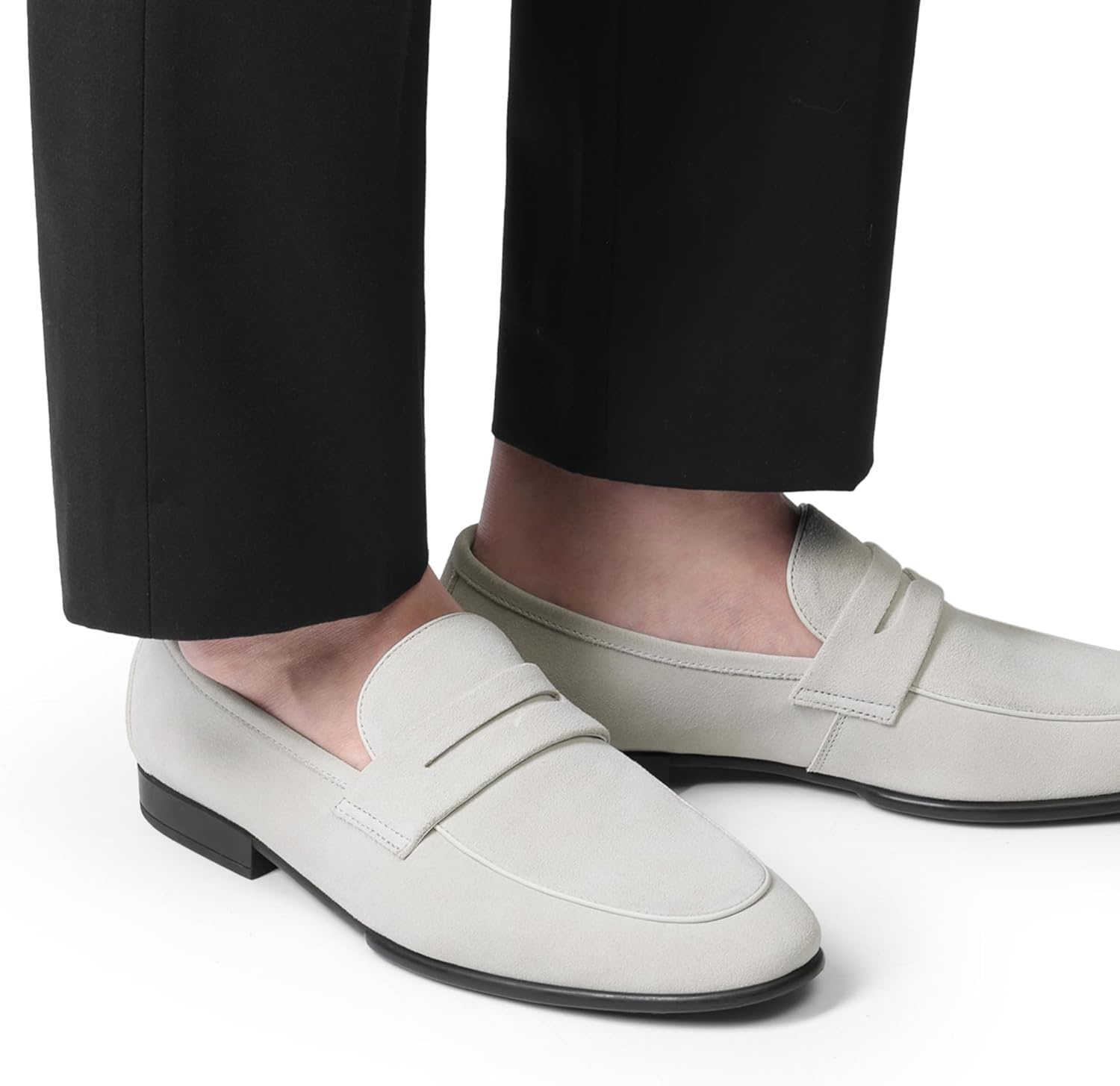 image:imageBruno Marc Mens Classic Penny Loafers Leather Suede Dress Shoes Comfort Lightweight Slipon Shoe Solace ReserveSand