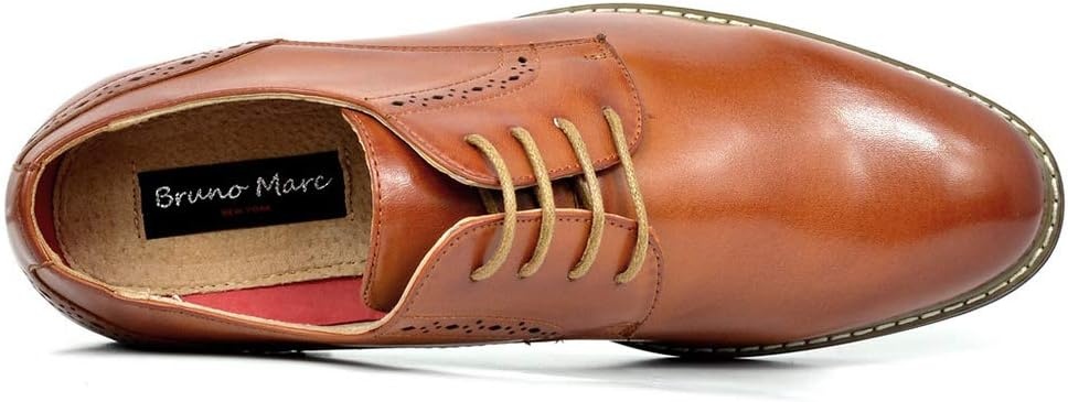 image:imageBruno Marc Mens Dress Classic Comfort Oxfords ShoesBrown